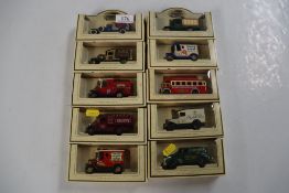 10x Lledo vehicles.