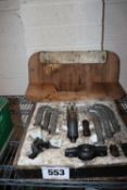 Hydraulic bearing puller set.