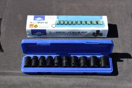 10 Pce air impact socket set. V