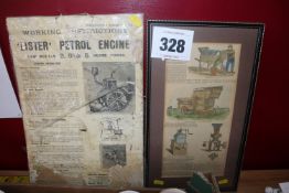 Vintage machinery literature. From a deceased esta