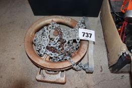 Roller door pulley. V