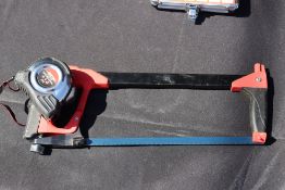 Heavy duty hacksaw & 7.5m tape. V