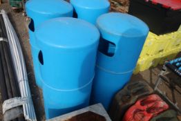 2x Blue waste bins. V