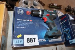 Bosch GSB 18v-60C cordless drill bare unit. Unused
