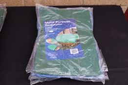 4x Tarpaulins (various sizes). V