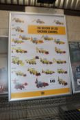 JCB framed poster.