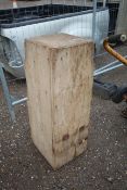 Hardwood box.