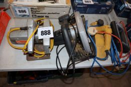 2x circular saws, planer and jigsaw. From a deceas