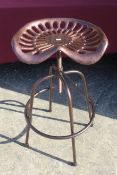 Tractor seat stool. V