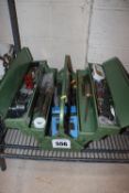 Cantilever toolbox and contents. From a deceased e