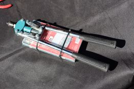 Long arm riveter & box of rivets. V