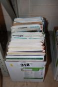 Box of manuals/ brochures.