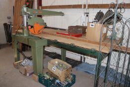 Dewalt large radial arm saw. For sale due to retirement.