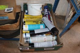 Quantity of paint, grease etc. From a deceased est