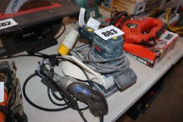 Black and Decker 110v sander and Sealey 240v multi