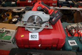 Milwaukee V28 circular saw. With M28 battery. No c
