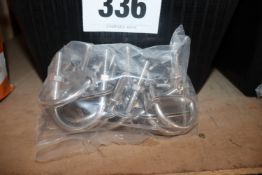 4x Bags of stainless steel clamps. V