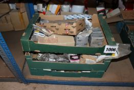 3x trays unused filters etc.