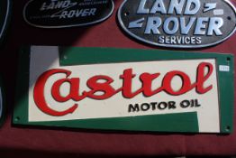 Rectangular Castrol sign. V