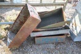 Quantity of metal parts bins. V