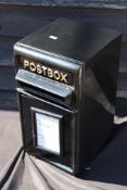 Black postbox (270mm deep). V