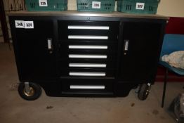 4.5ft mobile workbench. Key held. V