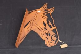Horse head laser art. V