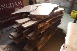 Pallet of Oak, Wisteria etc sawn live edge timber.