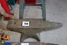 Large cast Iron anvil.