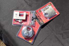 3x Various security padlocks. V