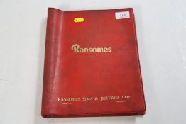 Ransomes cavalier & 801 combine parts catalogue.