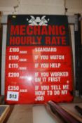 Metal sign. V