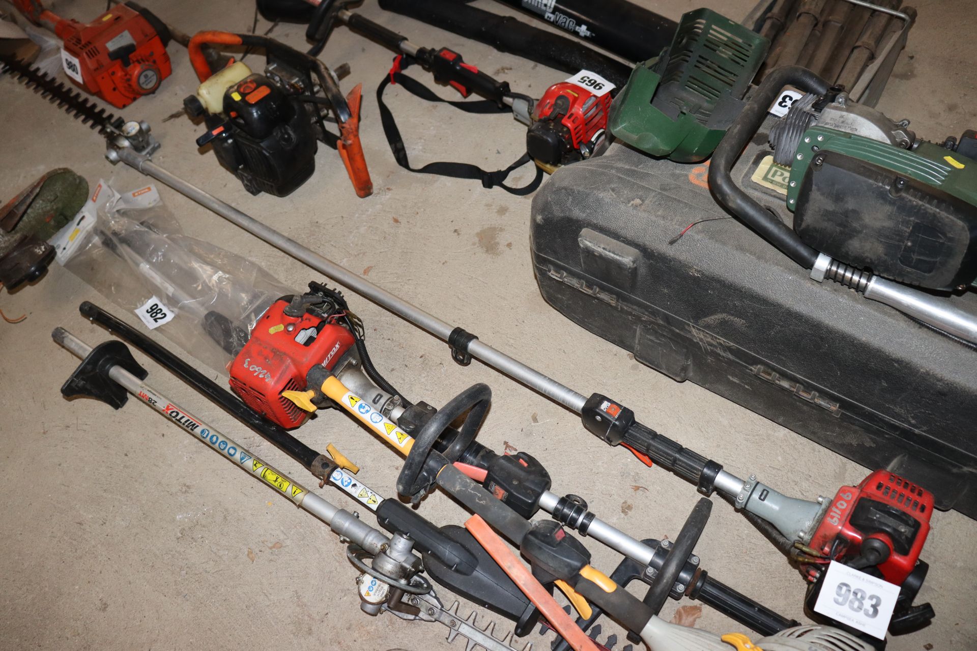 Long reach hedge trimmer.