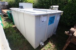 Large fibreglass water tank. V