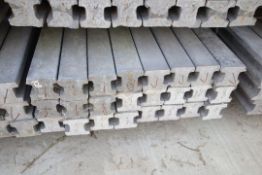 Pack of 24 PrimaPost 8ft intermediate concrete posts in charcoal grey. B-Grade. (103). Collection
