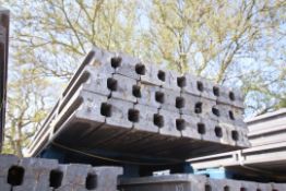 Pack of 24 PrimaPost 8ft intermediate concrete posts in charcoal grey. B-Grade. (104). Collection