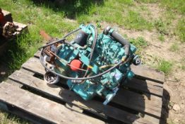 Volvo Penta MD2020 3-cyl diesel marine engine. With gearbox. V