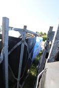 Galvanised and plastic bottom discharge hopper. V