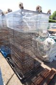 Pallet of 30 wire crates. V