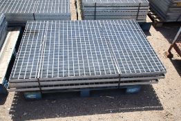 4x 39in x 39in steel grates. V