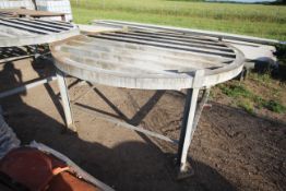 Galvanised tank stand.