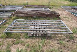 2x 10ft galvanised gates. For sale due to sale of cattle.