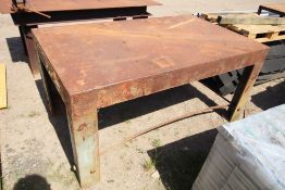 6ft x 4ft cast iron bench. V
