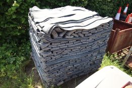 Pallet of thick rubber strips. V