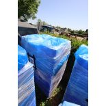 c. 200 blue plastic stacking trays.