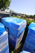 c. 200 blue plastic stacking trays.