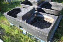Plastic water trough. V