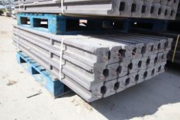 Pack of 24 PrimaPost 7ft intermediate concrete posts in charcoal grey. B-Grade. (84). Collection