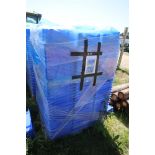 c. 200 blue plastic stacking trays.