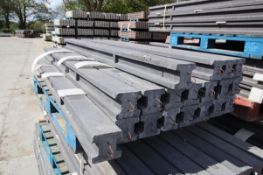 19x PrimaPost 6ft intermediate concrete posts in charcoal grey. B-Grade. (82). Collection from